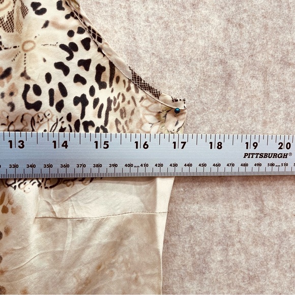 Camisole 100% Silk Leopard Print, Large - Picture 5 of 6